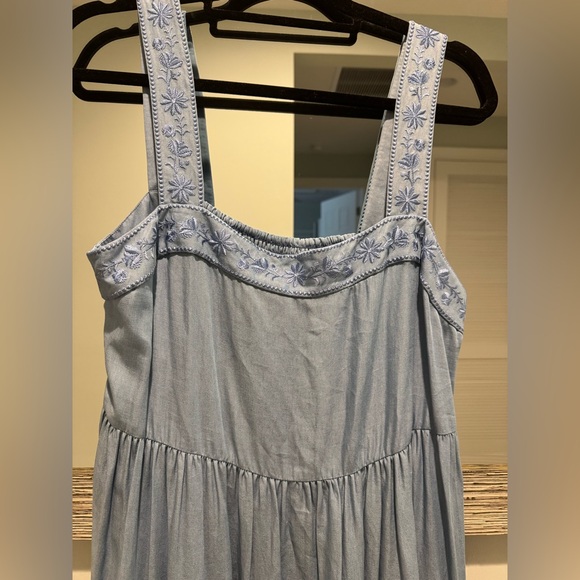 NWOT Kate Spade Broome Street Chambray Tiered Maxi Dress XL - Picture 6 of 8